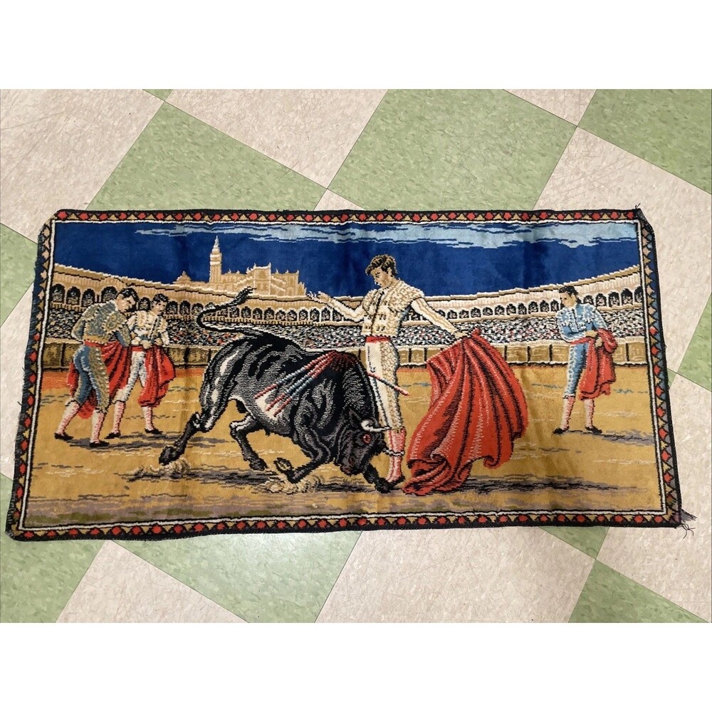 Vintage Matador Bull Fighting Tapestry  Wall Hanging Lost Boys Coat Style